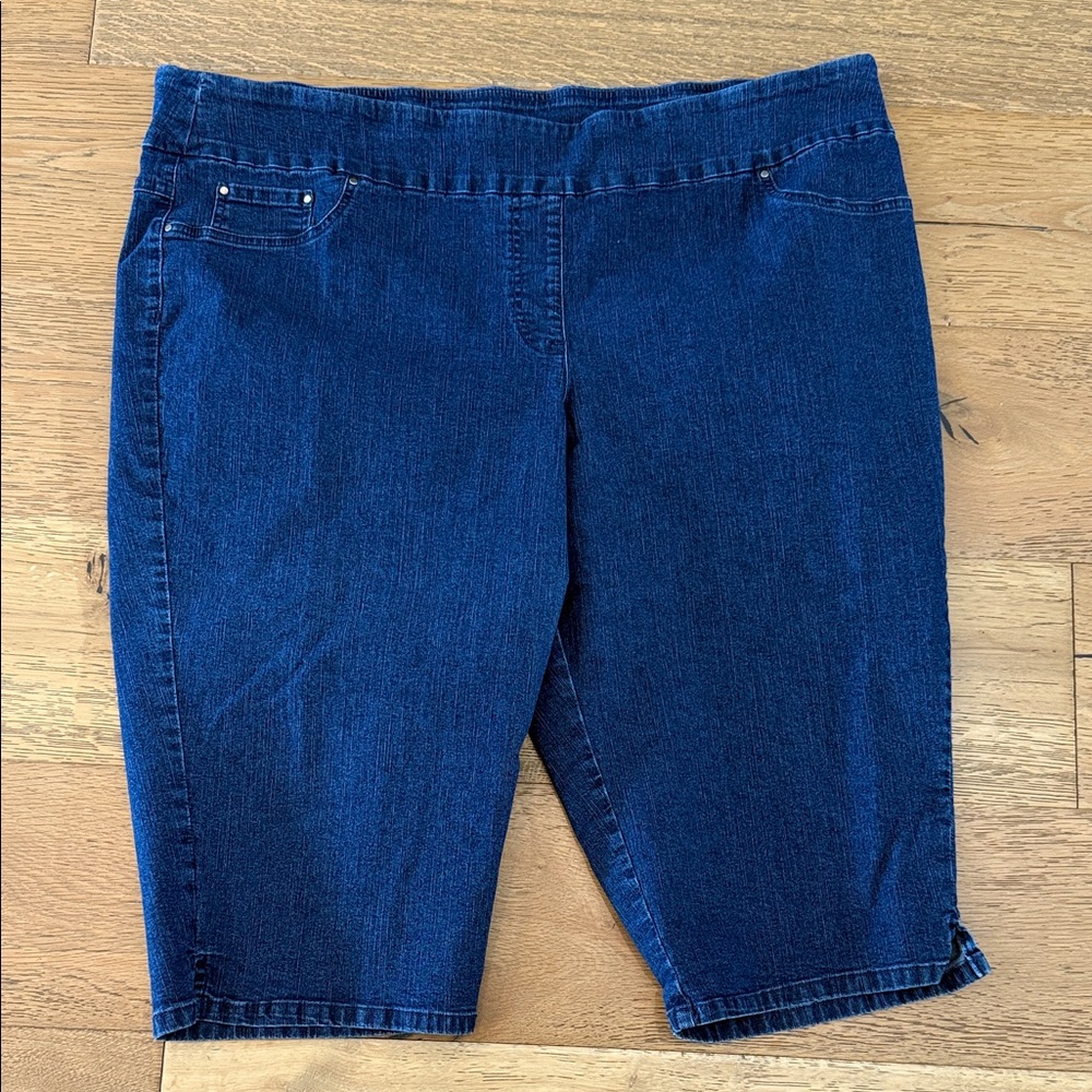 Ruby Rd. Blue Denim Shorts - Picture 3 of 9